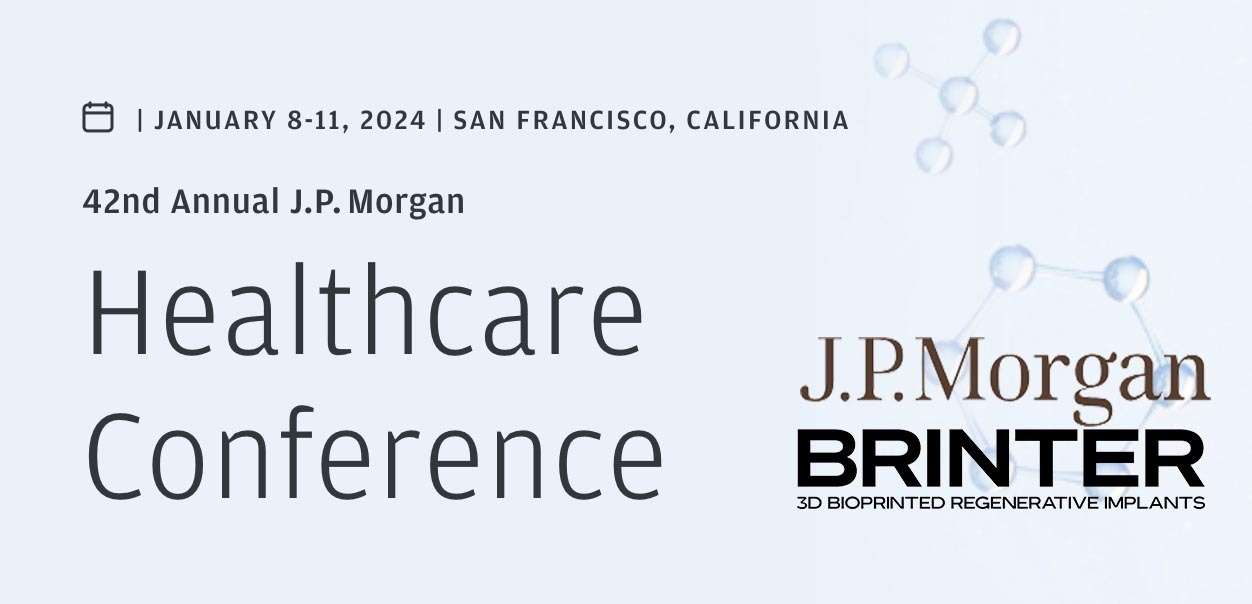 Meet Brinter at J.P. 42nd Annual Healthcare Conference (JPM 2024)